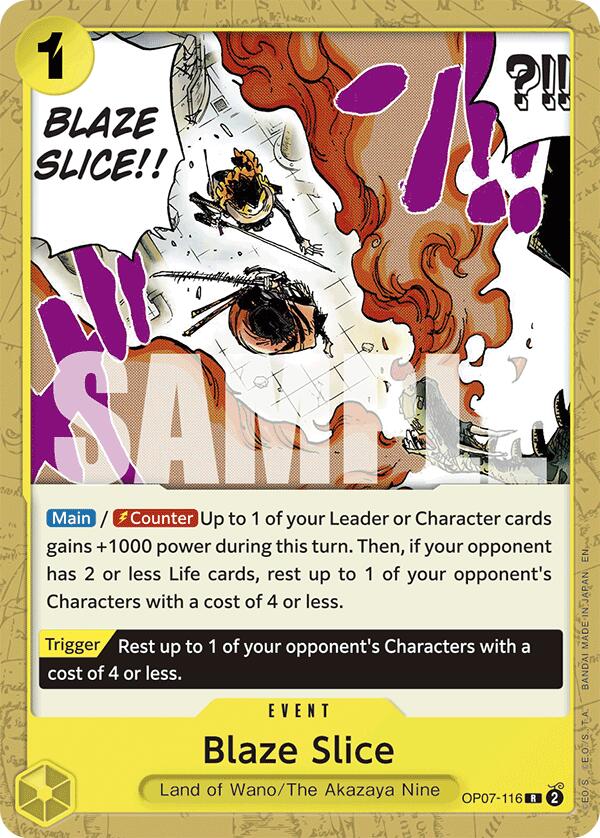 Blaze Slice (Reprint) [Starter Deck: GREEN/YELLOW Yamato]