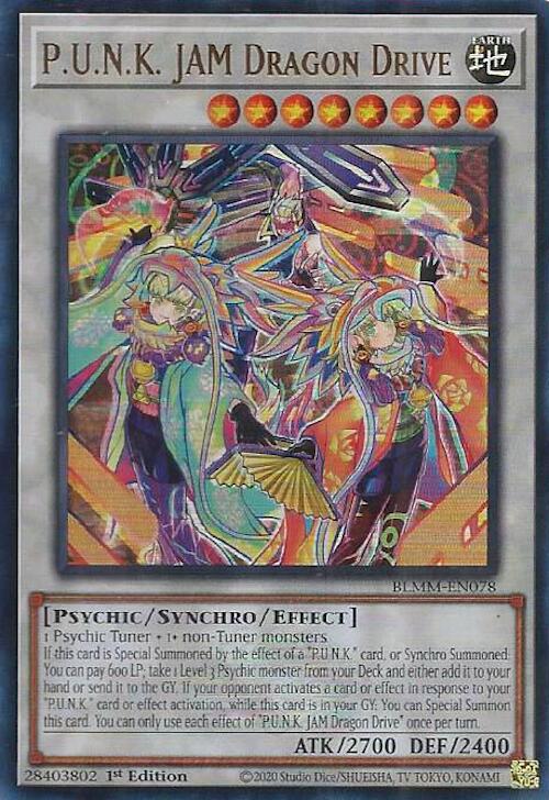 P.U.N.K. JAM Dragon Drive [BLMM-EN078] Ultra Rare