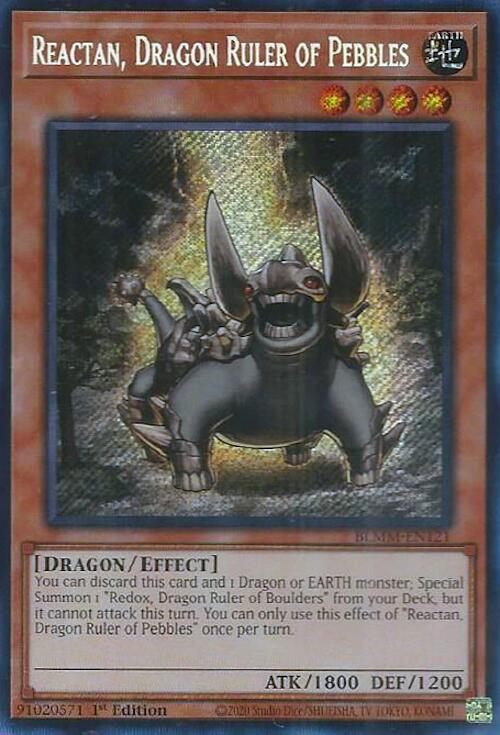 Reactan, Dragon Ruler of Pebbles [BLMM-EN121] Secret Rare