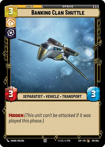 Banking Clan Shuttle (181/264) (181/264) [Legends of the Force]