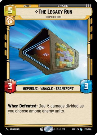 The Legacy Run - Doomed Debris (213/264) (213/264) [Legends of the Force]