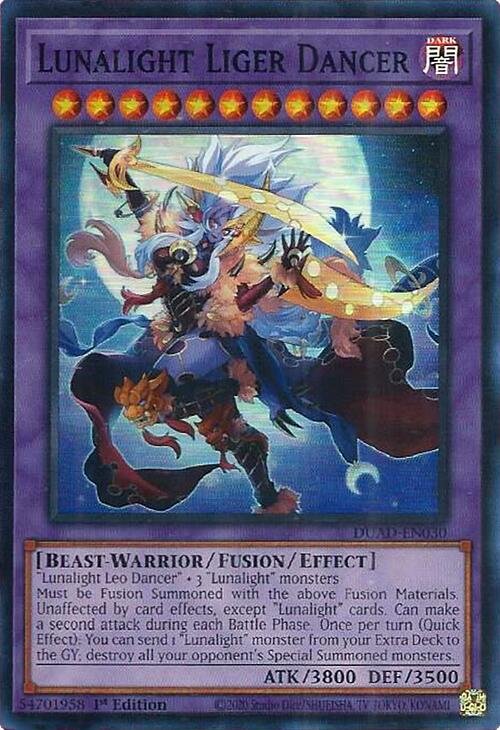 Lunalight Liger Dancer [DUAD-EN030] Super Rare