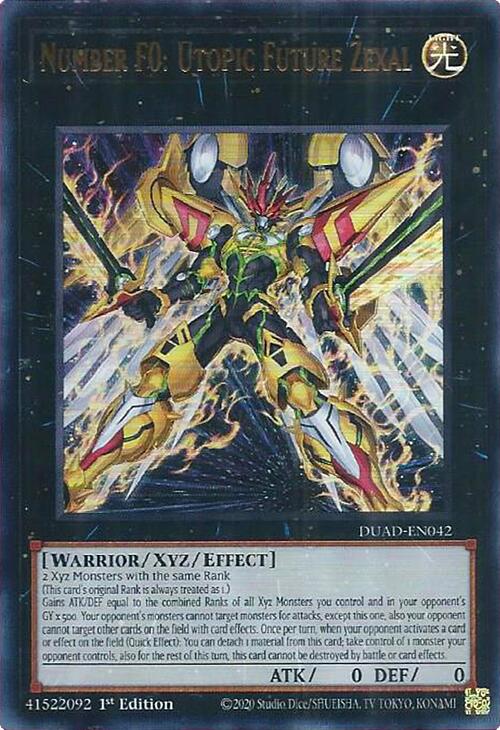 Number F0: Utopic Future Zexal [DUAD-EN042] Ultra Rare