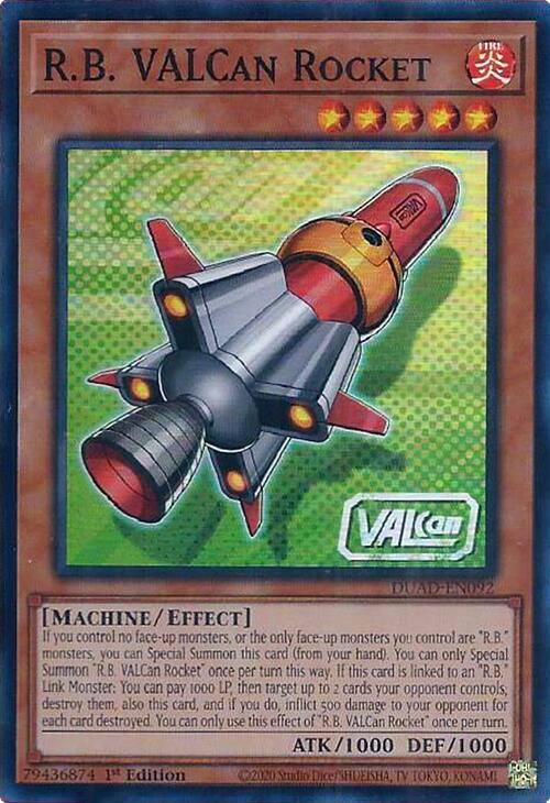 R.B. VALCan Rocket [DUAD-EN092] Super Rare