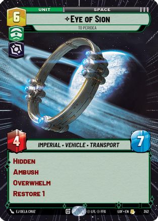 Eye of Sion - To Peridea (352) (Hyperspace) (352) [Legends of the Force]