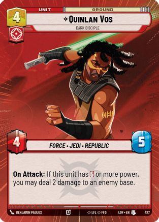 Quinlan Vos - Dark Disciple (427) (Hyperspace) (427) [Legends of the Force]