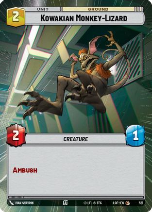 Kowakian Monkey-Lizard (521) (Hyperspace) (521) [Legends of the Force]