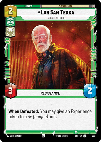 Lor San Tekka - Secret Keeper (597) (Foil) (597) [Legends of the Force]