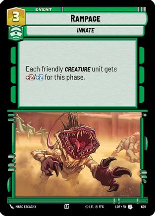 Rampage (629) (Foil) (629) [Legends of the Force]
