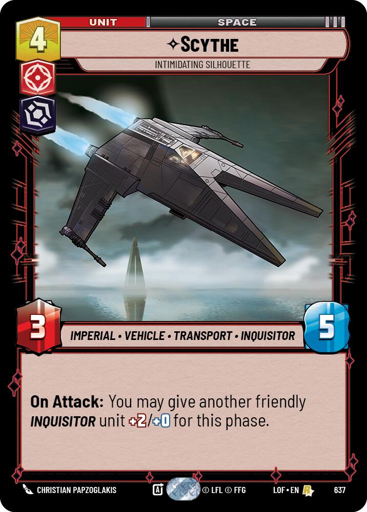 Scythe - Intimidating Silhouette (637) (Foil) (637) [Legends of the Force]