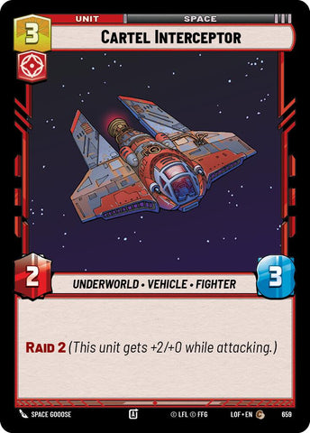 Cartel Interceptor (659) (Foil) (659) [Legends of the Force]