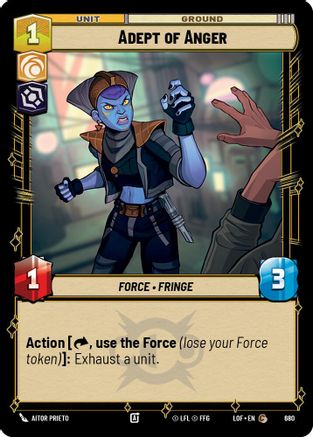 Adept of Anger (680) (Foil) (680) [Legends of the Force]