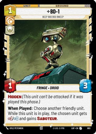BD-1 - Beep Boo Boo Bweep (693) (Foil) (693) [Legends of the Force]