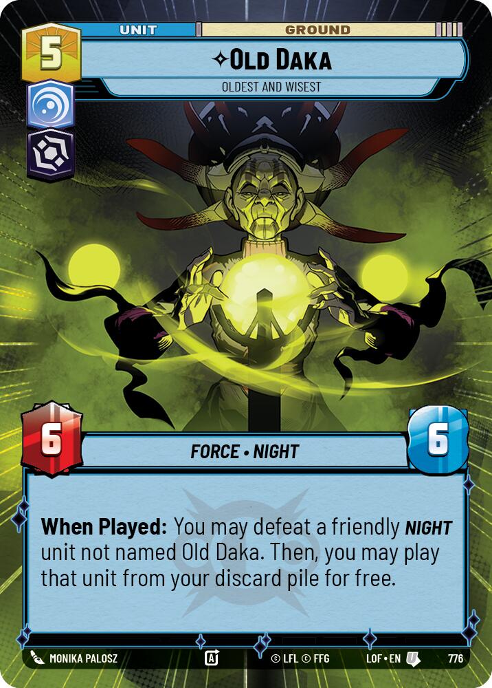 Old Daka - Oldest and Wisest (776) (Hyperspace Foil) (776) [Legends of the Force]