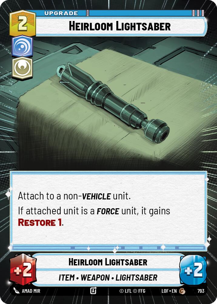 Heirloom Lightsaber (793) (Hyperspace Foil) (793) [Legends of the Force]