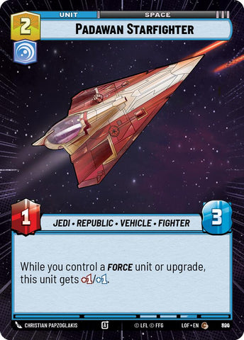 Padawan Starfighter (800) (Hyperspace Foil) (800) [Legends of the Force]
