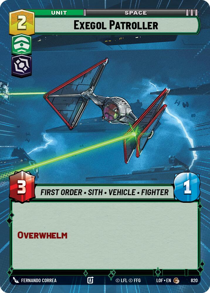 Exegol Patroller (820) (Hyperspace Foil) (820) [Legends of the Force]
