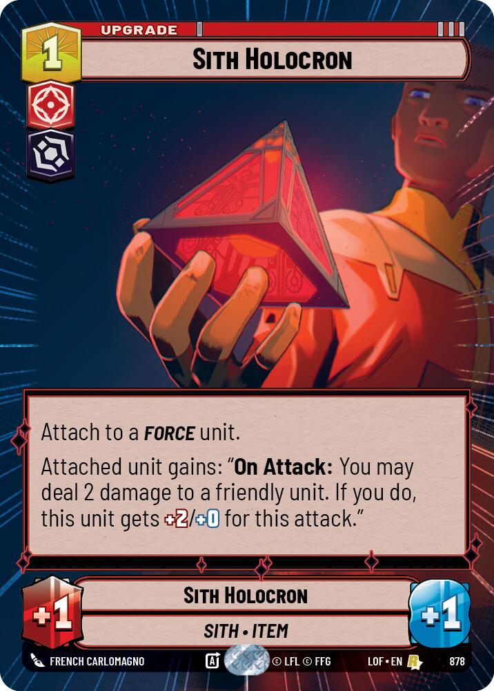 Sith Holocron (878) (Hyperspace Foil) (878) [Legends of the Force]