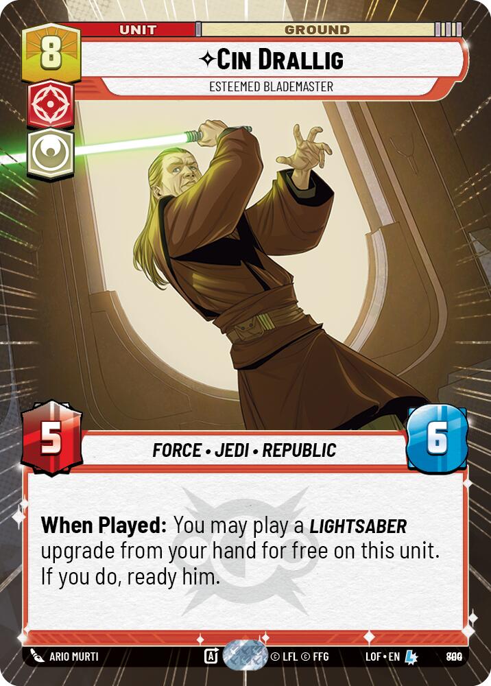 Cin Drallig - Esteemed Blademaster (890) (Hyperspace Foil) (890) [Legends of the Force]
