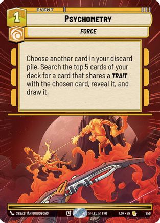 Psychometry (959) (Hyperspace Foil) (959) [Legends of the Force]