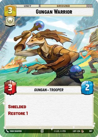 Gungan Warrior (987) (Hyperspace Foil) (987) [Legends of the Force]