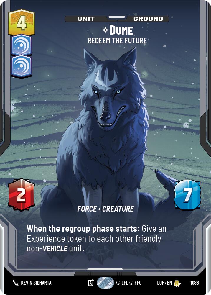 Dume - Redeem the Future (1088) (Prestige Foil) (1088) [Legends of the Force]