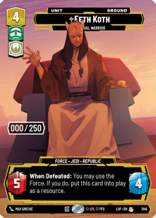 Eeth Koth - Spiritual Warrior (1146) (Serialized) (1146) [Legends of the Force]