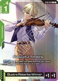 Peaceful Timbre (C+) (ST02-013) [Starter Deck 02: Wings of Advance]