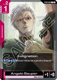 Indignation (ST03-012) [Starter Deck 03: Zeon's Rush]