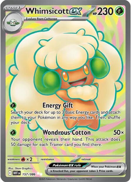 Whimsicott ex (157/086) [Scarlet & Violet: White Flare]