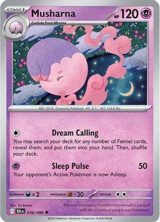 Musharna (036/086) [Scarlet & Violet: Black Bolt]