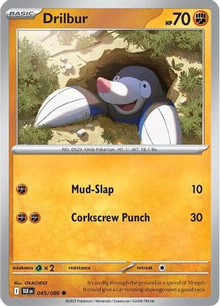 Drilbur (045/086) [Scarlet & Violet: Black Bolt]