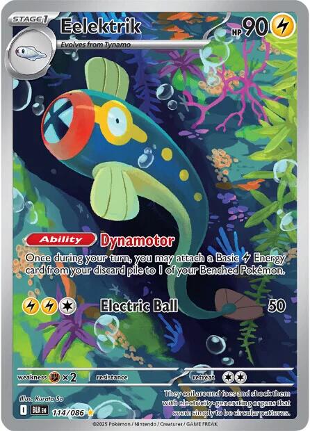 Eelektrik (114/086) [Scarlet & Violet: Black Bolt]