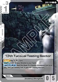 13th Tactical Testing Sector (GD01-130) [Newtype Rising]