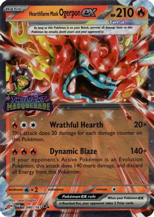 Hearthflame Mask Ogerpon ex (040/167) (Stamped) [Miscellaneous Cards]