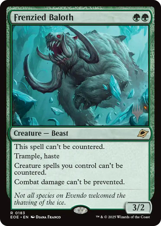 Frenzied Baloth (Promo Pack) [Edge of Eternities Promo Pack]