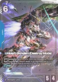 Unicorn Gundam (Destroy Mode) (LR+) (GD01-002) [Newtype Rising]