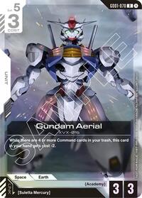 Gundam Aerial (Store Tournament Participant Pack 01) (GD01-070) [Gundam Promotional Cards]