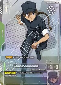 Duo Maxwell (Store Tournament Winner Pack 01) (GD01-090) [Gundam Promotional Cards]