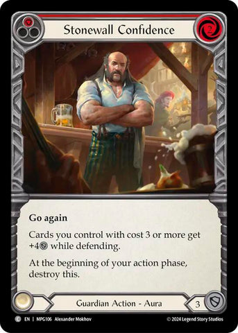 Stonewall Confidence (Red) [MPG106] (Mastery Pack Guardian)