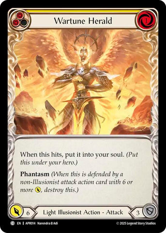 Wartune Herald (Yellow) [APR014] (Armory Deck: Legends Prism)