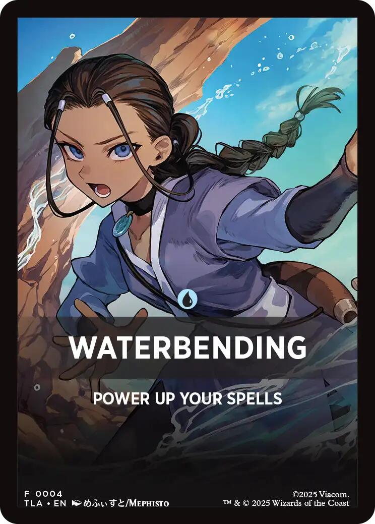 Waterbending Theme Card [Avatar: The Last Airbender Tokens]