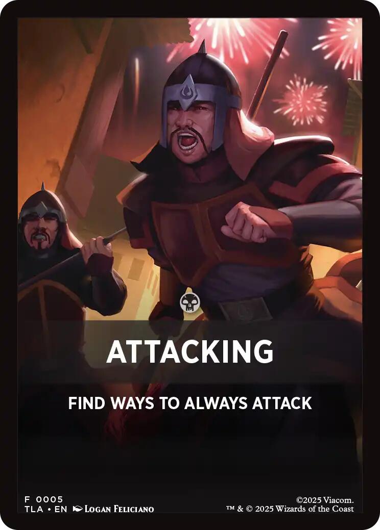 Attacking Theme Card [Avatar: The Last Airbender Tokens]