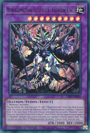 Mementomictlan Tecuhtlica - Creation King [25LP-EN009] Ultra Rare