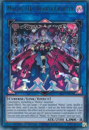 Maliss Q Hearts Crypter [25LP-EN016] Ultra Rare