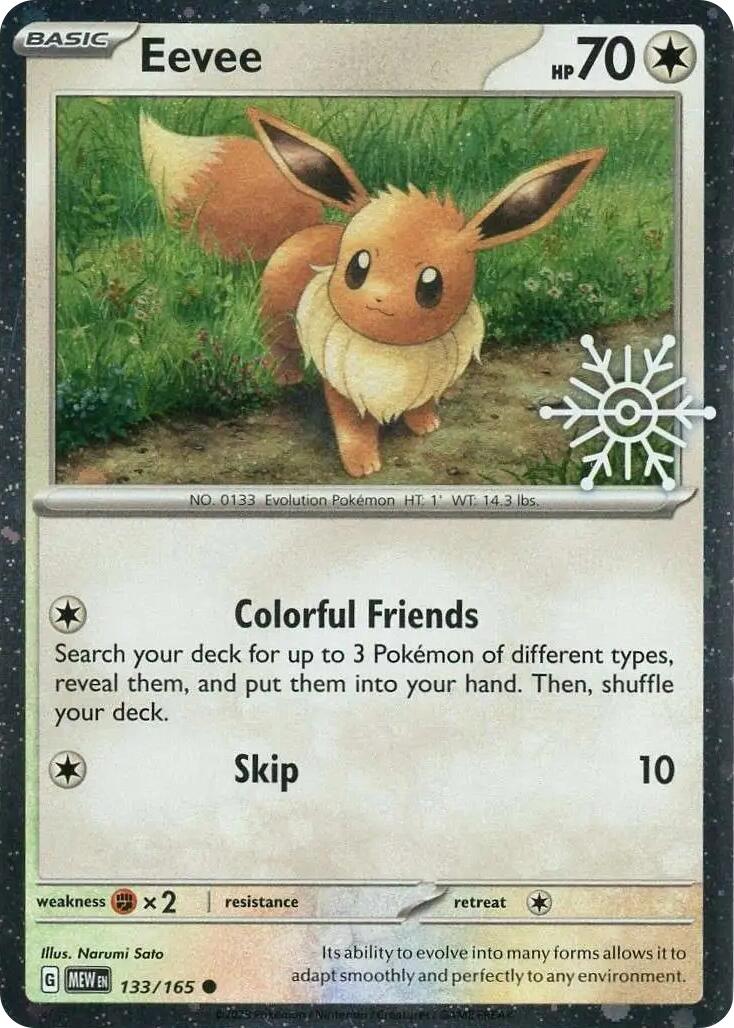 Eevee (133/165) (Holiday Calendar) [Miscellaneous Cards]
