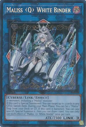 Maliss [Q] White Binder [MP25-EN126] Prismatic Secret Rare