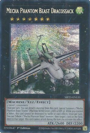 Mecha Phantom Beast Dracossack [MP25-EN135] Prismatic Secret Rare