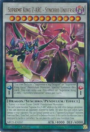 Supreme King Z-ARC - Synchro Universe [MP25-EN207] Ultra Rare