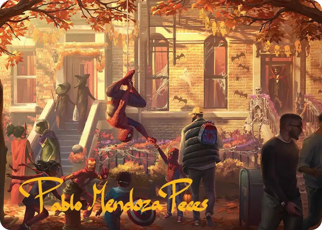 Friendly Neighborhood Art Card (Gold-Stamped Signature) [Marvel's Spider-Man Art Series]